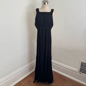 Free People Black Sleeveless Jumpsuit